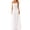 White, variant on Women's Frill Spaghetti Strap Maxi Dress with Smocked Frill Stretch and 100% Polyester Fabric for Flowy Silhouette