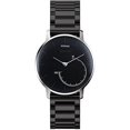 thumbnail image 2 of Correa de reloj negra de 18 mm, correa de acero inoxidable sólida de repuesto para hombres y mujeres, pulsera con cierre (18 mm, negra), 2 of 2