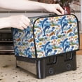 thumbnail image 6 of KLL Marine Animals Print 2 Slice Toaster Dust Covers Kitchen Small Appliance Cover with 2 Pockets,Can hold Jam Spreader Knife & Toaster Tongs (11.4 x 7.9 x 7.5), 6 of 6