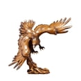 thumbnail image 3 of Figura de águila con alas extendidas, estatua de resina de águila, adorno para jardín Marrón, 3 of 9