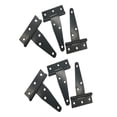 thumbnail image 1 of Bisagra En T Triangular, Bisagra En T Galvanizada Con 6 Orificios Para Tornillos Resistente Al Desgaste Para Puertas De Gabinete, 1 of 8