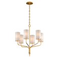 thumbnail image 3 of Troy Lighting-F6166-Juniper - Six Light Chandelier  Gold Leaf Finish with Off White Glass, 3 of 4