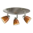 thumbnail image 4 of Cal Lighting SL-954-3RRUYELS Track Lighting, Yellow Art Glass & Rust, 4 of 4