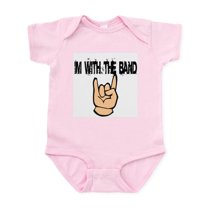 CafePress - I'm With The Band Infant Bodysuit - Baby Light Bodysuit, Size Newborn - 24 Months