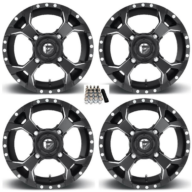 Fuel Assault UTV Wheels Black 15" Polaris RZR 1000 XP / Ranger XP 900/