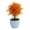 Orange, variant on Realistic Looking Eye-catching Small Fake Plant Mini Artificial Plant Faux Plants in Pot for Home Living Room Table Bedroom Desk Bathroom Shelf Farmhouse Decor