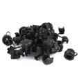thumbnail image 1 of 5N-4 Nylon 3.5mm-5mm Cable Strain Relief Bushing Wire Clip 25pcs Negro, 1 of 1