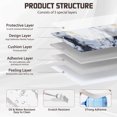 thumbnail image 4 of 20PCS Waterproof Marble Peel and Stick Backsplash Washroom Wall Panels, Peel and Stick Tile, PVC Wall Panels for Kitchen Bathroom Living Room Bedroom Not Real Tile Gray, 4 of 8