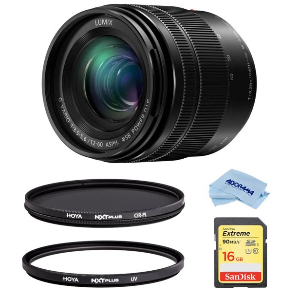 Panasonic Lumix G Vario 12 60mm F 3 5 5 6 Asph Power Ois Lens For Micro 4 3rd Mount Black Bundle With Hoya Nxt Plus 58mm Hmc Uv Filter Nxt Plus 5 Walmart Com Walmart Com