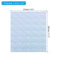 thumbnail image 2 of Unique Bargains 11.7x8.2" Printable Holographic Sticker Paper, 10Pcs A4 Glossy Rainbow Vinyl Sticker Paper Holographic, Style 8, 2 of 7