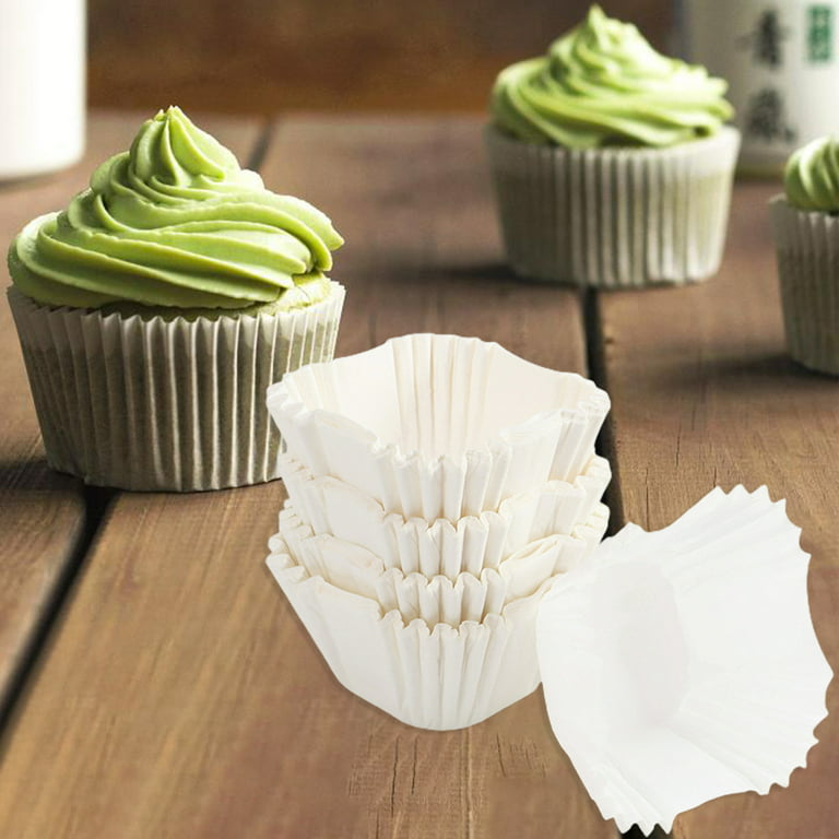 Great Value Mini Cupcake Liners, White, 100 Count