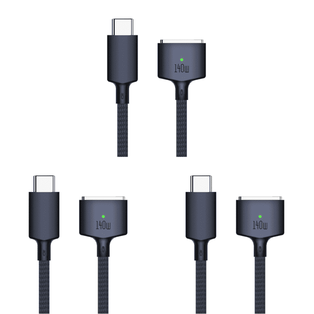Cable Carga Tipo C A Magnético 3 Rápido para MacBook Air/Pro (Retro) Azul