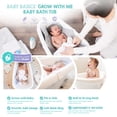 thumbnail image 5 of Regalo Baby Basics Grow with Me Bath Tub, 3-in-1 Bath Tub, 5 of 13