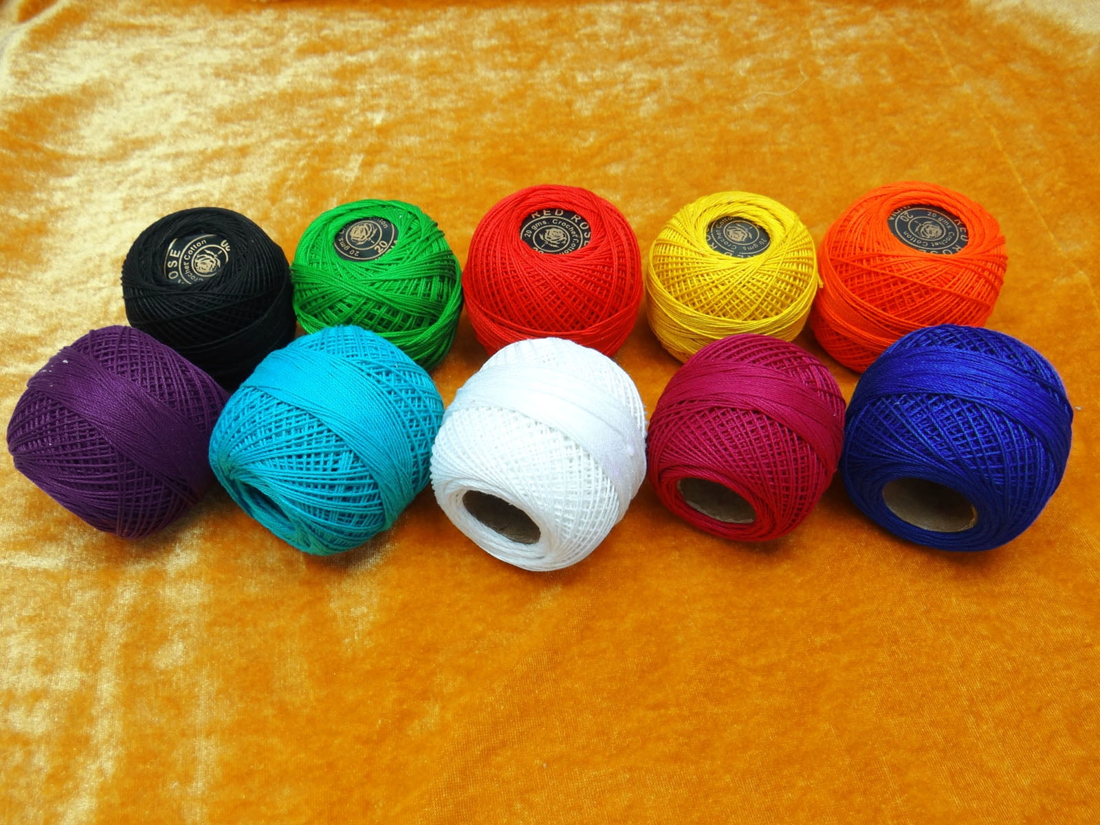 10 Pieces Thread Mercer Cotton Crochet Thread Yarn Craft Tatting Knit Embroidery