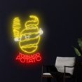 thumbnail image 3 of Handmadetneonsign Tornado Potatoes Neon Sign, Tornado Potato Art Decor, Fast Food Restaurant Wall Decor, 3 of 5