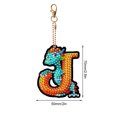 thumbnail image 4 of Llavero Artístico Con Dinosaurio Doble Cara 26 Letras Creativas, 4 of 9