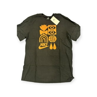 Nike Men's Olive Green Allover Print T-Shirt (DR7817-222