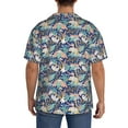 thumbnail image 7 of Goofa Tropical Sloth Printed Men's Casual Short-sleeved Shirt,Lightweight Breathable Button-down,Summer Casual men's top,Versatile Fashion shirt-Large, 7 of 7