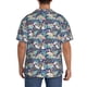 thumbnail image 3 of Fotbe Tropical Sloth Camisa Estampada de Manga Corta para Hombre, Casual de Verano, Estilo Playero, Sin Arrugas-Medium, 3 of 5