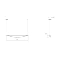 thumbnail image 3 of Sonneman 3121.03 Tela 40" Wide Led Suspension Linear Pendant - White, 3 of 3