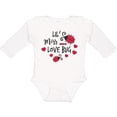 thumbnail image 3 of Inktastic Lil Miss Love Bug with Lady Bug and Hearts Girls Long Sleeve Baby Bodysuit, 3 of 5