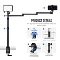 thumbnail image 3 of NEEWER Upgraded Overhead Camera Rig with Trifold Camera Boom Arm (Max Load 2lb), 47"/1.2m Telescopic Desk Mount Stand (Max Load 8, 3 of 9
