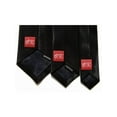 thumbnail image 2 of GT Mens Solid Skinny Costume Black Necktie Tie - 3 inches, 2 of 2