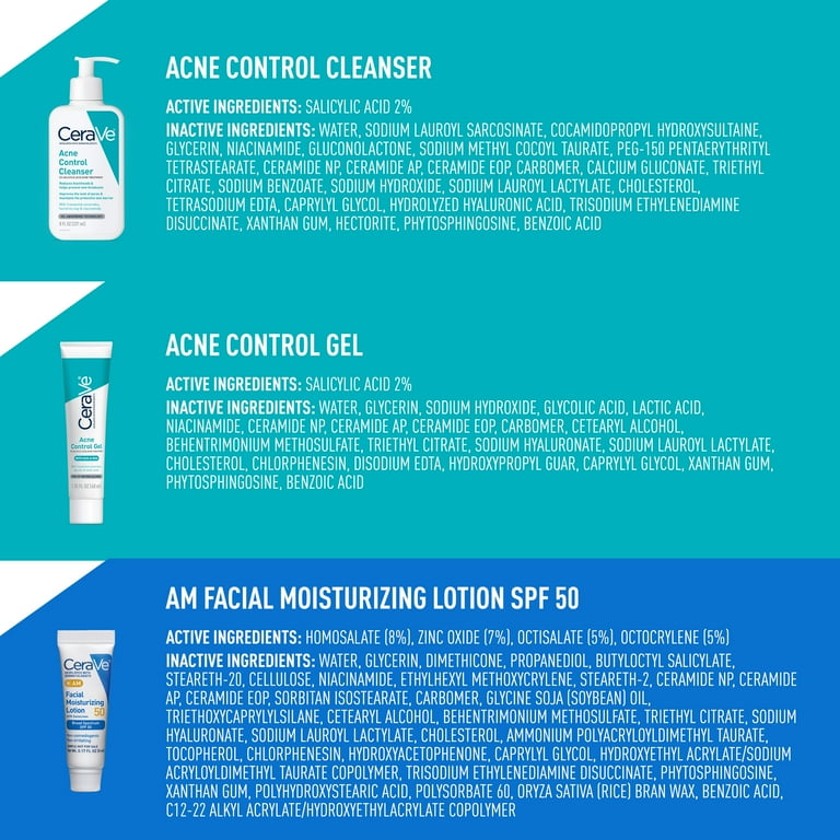 CeraVe Acne Essentials Skincare Kit, 3 Piece Set - Walmart.com