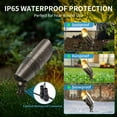 thumbnail image 2 of 4-Pack Landscape Spot Lights Outdoor, 2700K-5000K Adjustable, 7W 580LM, IP65 Waterproof, CRI 90+, 12V Low Voltage Landscape Lighting for Garden, Yard, Bronze, ETL Listed, 2 of 8