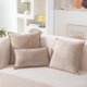 thumbnail image 1 of Nvzi Fundas de almohada, 2 unidades, color beige, para sofá - Protectores de almohada de 45*45 cm con cremallera, tamaño estándar, poliéster, para decoración del hogar., 1 of 5