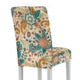 thumbnail image 2 of Xoenoiee Paisley Flower Print Dining Chair Covers Stretch Parson Chair Slipcover Removable Washable Chair Protectors Covers for Party Hotel Wedding Ceremony, 1 Pack, 2 of 7
