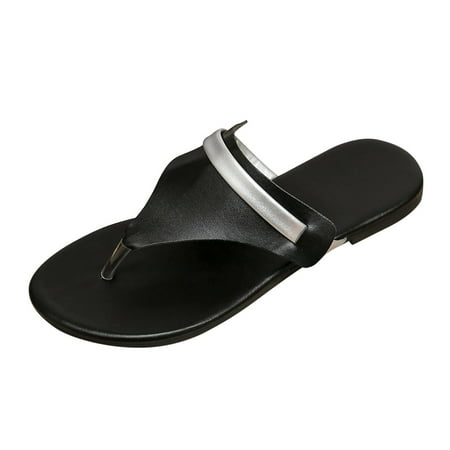 

adviicd Women s Heel Sandal Heeled Ladies Fashion Snake Leather Surface Summer Round Toe Flat Casual Sandals And