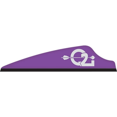 Q2i Q050411 Fusion-XI 100 Pack 2.1 Violet Archery Arrow Vanes