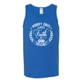 thumbnail image 2 of Wild Bobby Worry Ends When Faith In God Begins Inspirational/Christian Men Graphic Tank Top, Royal, X-Large, 2 of 5