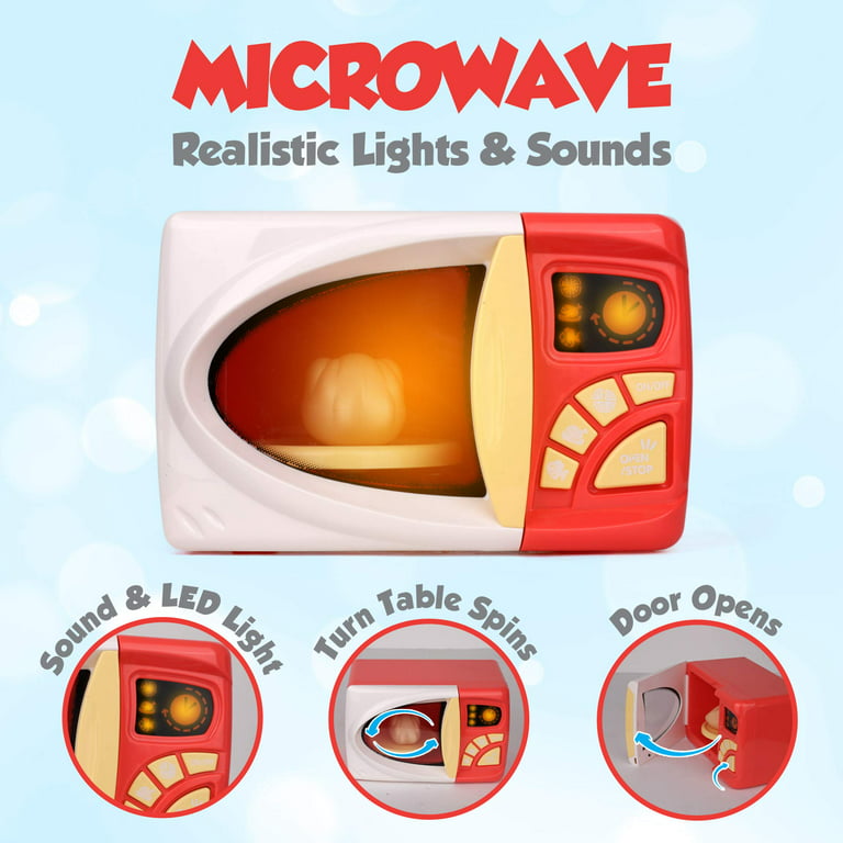 Kidzlane Toy Microwave, Kids Microwave Toy Oven