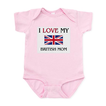

CafePress - I Love My British Mom Infant Bodysuit - Baby Light Bodysuit Size Newborn - 24 Months