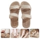 thumbnail image 4 of 1 par de paja tejida cáñamo sandalias sandalias de paja zapatillas de playa para mujeres, 4 of 6
