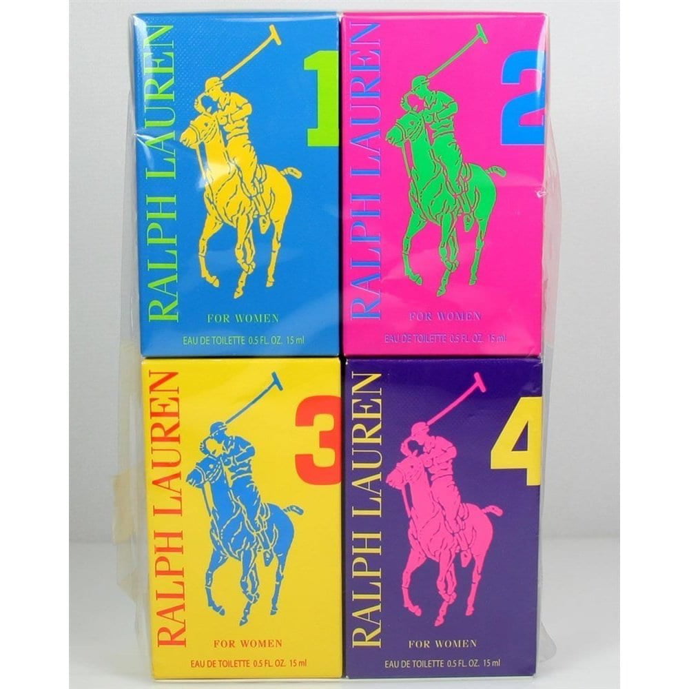Ralph Lauren The Big Pony Miniature Collection for Women Fragrance Gift  Set, 4 pc