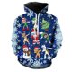 thumbnail image 3 of Sudadera con capucha y estampado 3D de Papá Noel y muñeco de nieve, novedad en sudaderas con capucha y gráfico navideño de Feliz Navidad, sudaderas con capucha unisex de invierno, 3 of 5