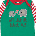 thumbnail image 4 of Inktastic My Auntie Loves Me Boys or Girls Long Sleeve Baby Bodysuit, 4 of 5
