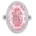 thumbnail image 1 of asddcavvf Exquisite Pink Diamond Geometric Oval Goose Egg Ring Ladies Jewelry Gift, 1 of 1