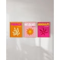 thumbnail image 6 of HAUS AND HUES Preppy Wall Art - Set of 3 Colorful Framed Art, Travel Wall Decor Preppy Room Decor, Trendy Wall Art, Bright Wall Art For Living Room, Beach Posters For Walls, (12x16, Beige Framed), 6 of 6