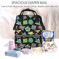 thumbnail image 5 of Daiia Geometric Dinosaur Large Capacity Baby Bag Waterproof Stylish Diaper Bag Mummy Backpack Adjustable Straps Diaper BagBaby Essentials Bag, 5 of 6