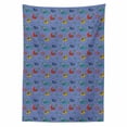 thumbnail image 2 of Llama Tablecloth, Cartoon Style Furry Animals Mexican Folk Details Triangle and Cactus Design, Rectangle Satin Table Cover Accent for Dining Room and Kitchen, 60" X 84", Multicolor, by Ambesonne, 2 of 2