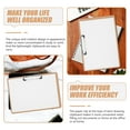 thumbnail image 4 of 3Pcs Portable Clipboard Writing Board Office Hardboard Writing Support Board Document Clip, 4 of 9