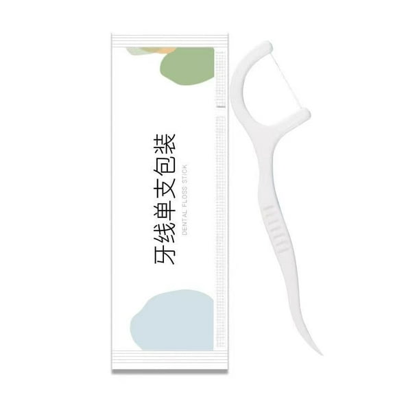 500 Pieces Dental Floss Picks, Extra Fine Double-Ended Toothpick & Floss, Disposable Flossers for Adults, Deep Cleaning Between Teeth, Family Pack Travel-Friendly (500 Count)