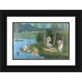 thumbnail image 1 of Pierre Puvis de Chavannes 18x13 Black Ornate Wood Framed Double Matted Museum Art Print Titled - Summer (1891), 1 of 5