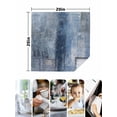 thumbnail image 5 of Cloth Napkins Set of 4 - 20x20 Inches, Blue Washable Reusable Table Napkins, Retro Oil Painting Modern Abstract Art Aesthetics Soft & Absortbent Dining Napkin for Party Wedding Hotel Restaurant, 5 of 8