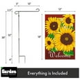 thumbnail image 2 of G128 Combo Pack: Garden Flag Stand Black 36x16IN & Garden Flag Welcome Four Sunflowers Red 12x18IN, 2 of 9