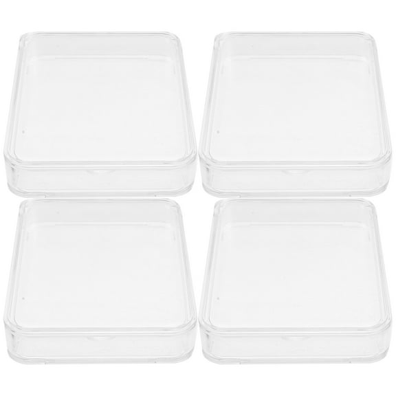 USHOBE 4Pcs Compartment Storage Box Material for Coin Display and Storage